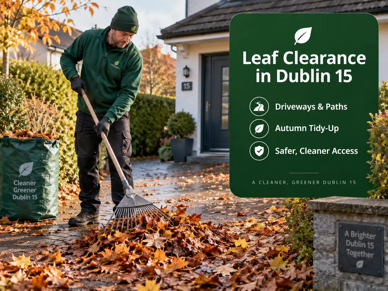 Illustrative image for leaf clearance enquiries in Dublin 15
